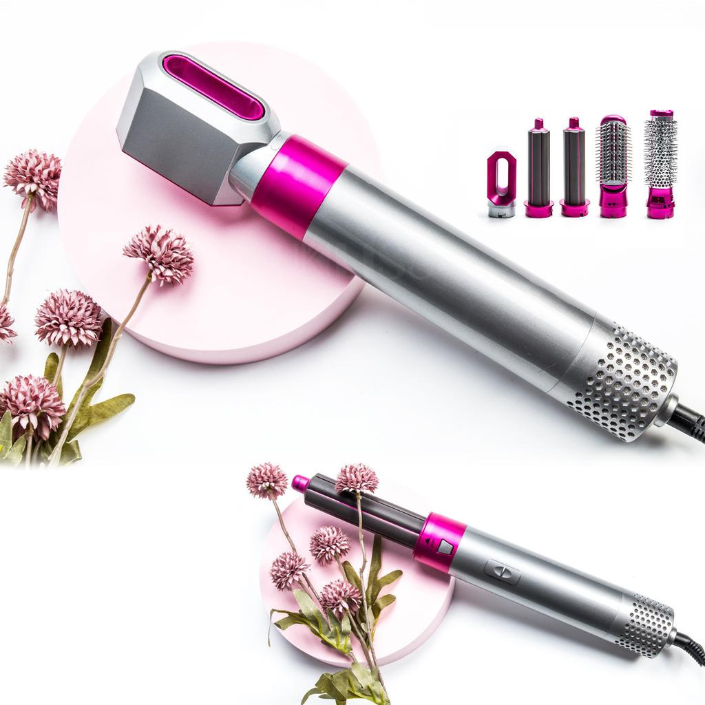 Ionic Black - Cepillo Térmico de Alisado Rápido 5 en 1