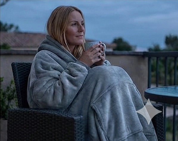 BataManta Con Capucha y Pelito