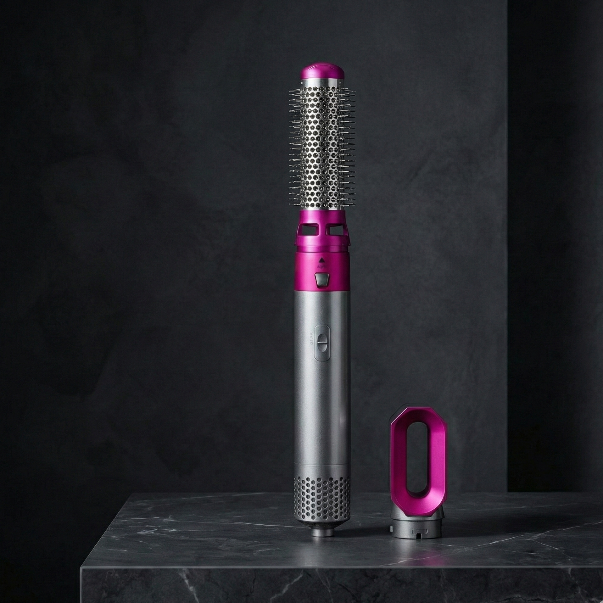 Ionic Black - Cepillo Térmico de Alisado Rápido 5 en 1