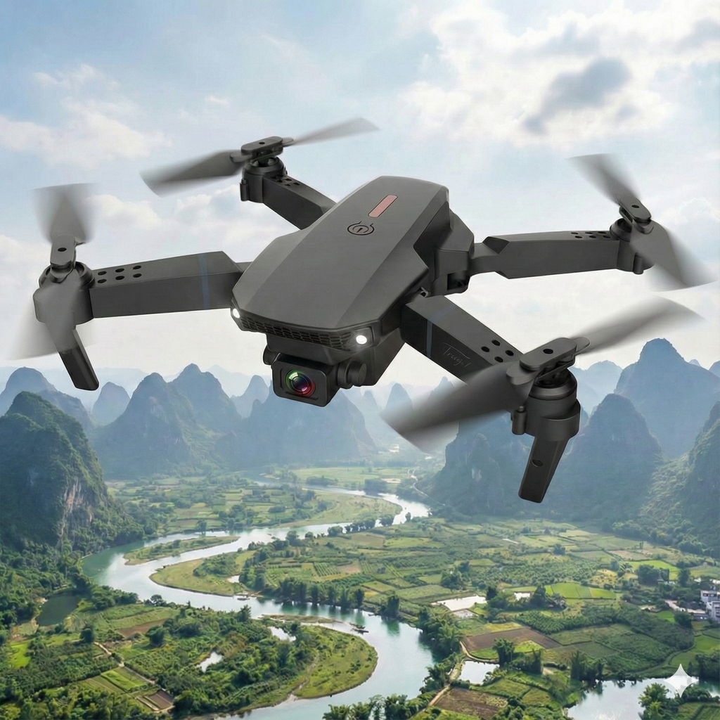 HorizonX Pro Dron plegable con doble cámara 4K